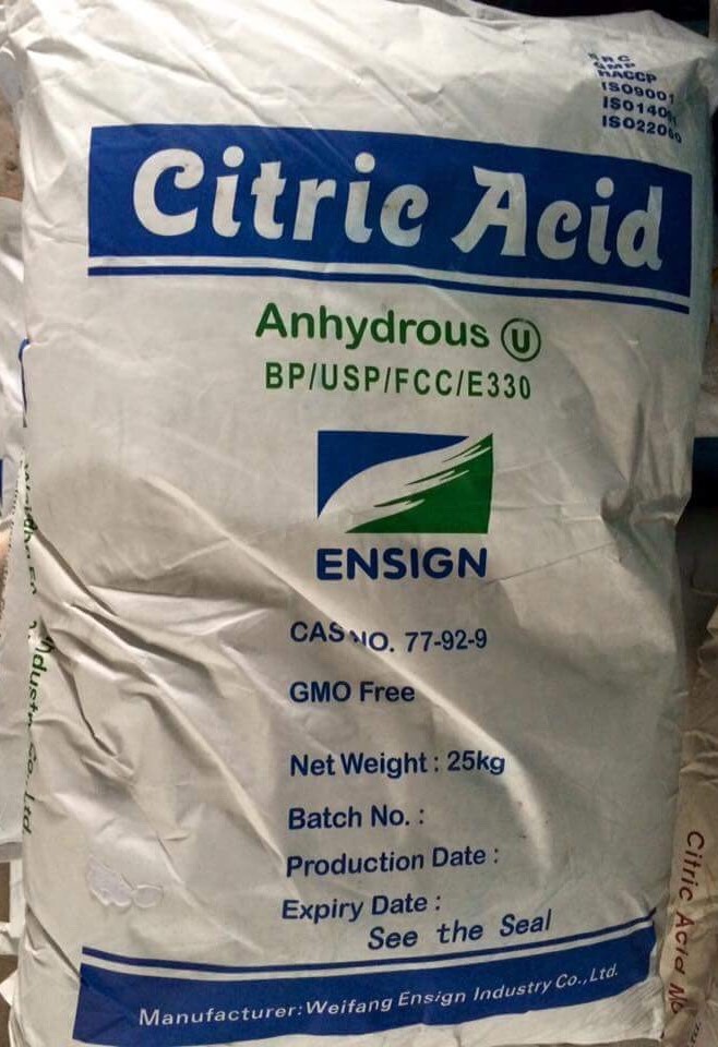 Citric Acid Anhydrous – C6H8O7